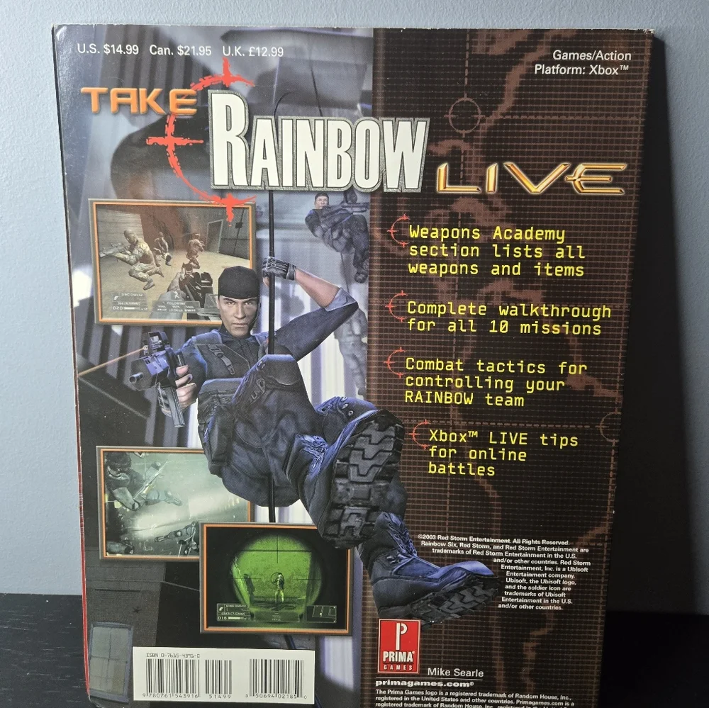 XBOX PRIMAS OFFICIAL STRATEGY GUIDE (Rainbow Six 3 Squad-Based Counter Terror)